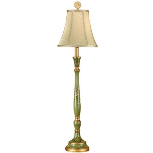 Flowers On Green Lamp