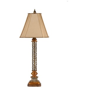 Finely Twisted Iron Lamp