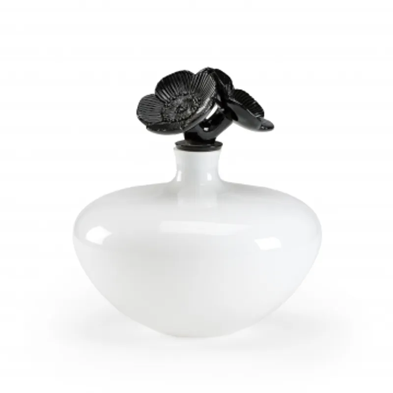 Flowered Glass Jar (lg)