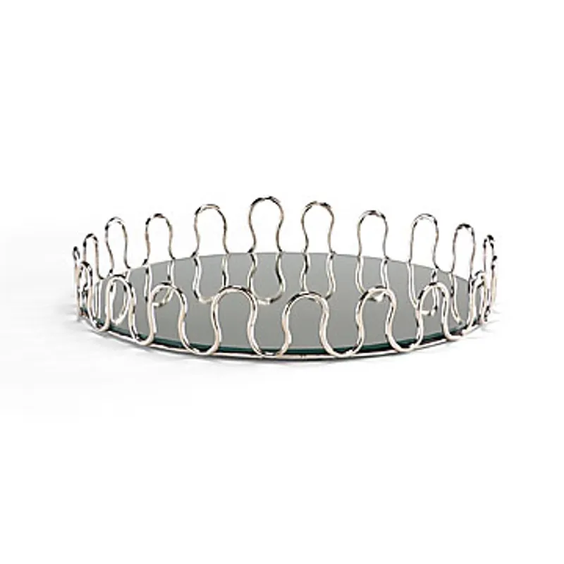 Curves Mirrored Tray
