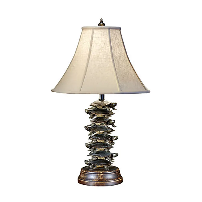 Tiered Turtles Lamp