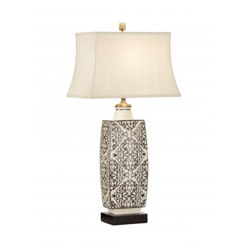 Embroidered Bottle Lamp-black