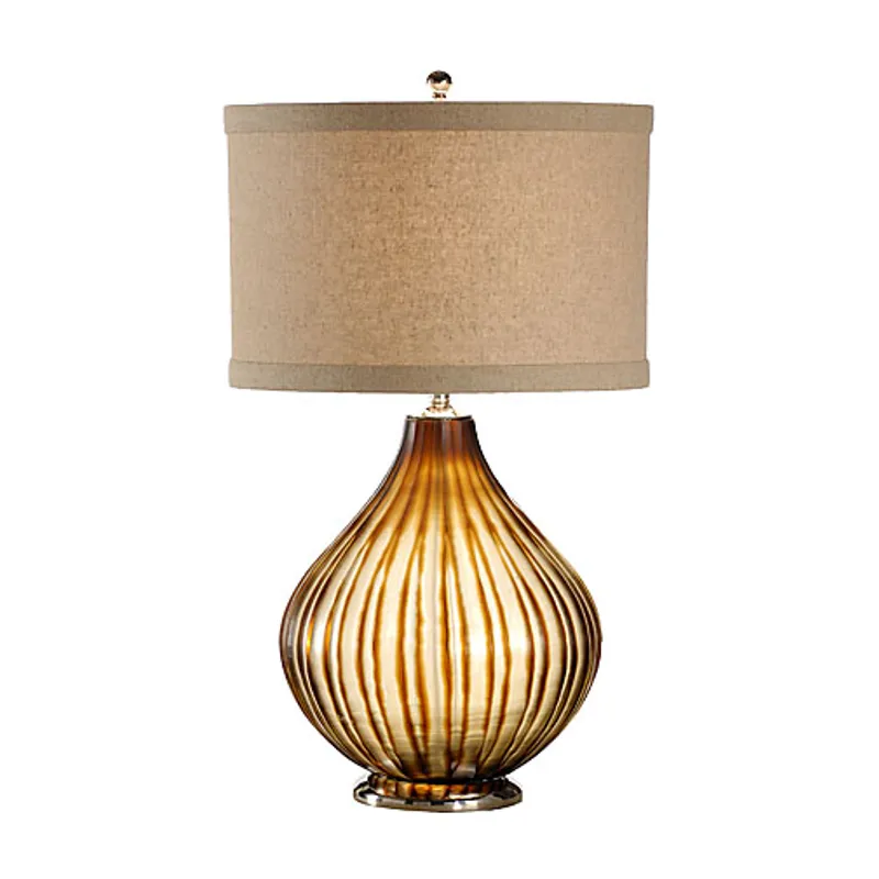 Ribbed Glass Lamp