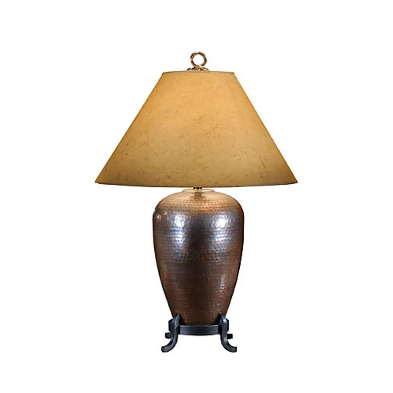 Hammered Copper Lamp