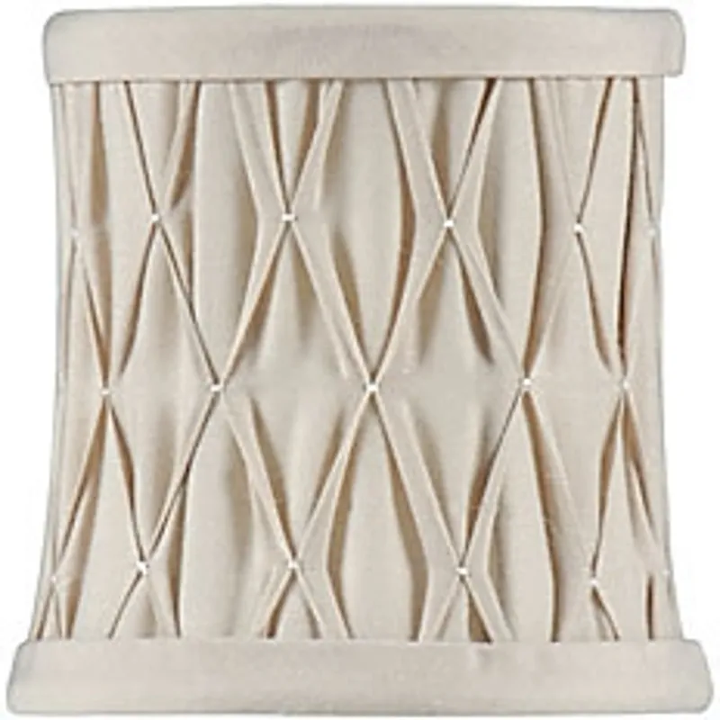 Taupe Silk Chandelier Shade