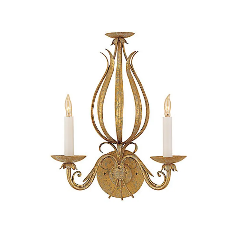 Gold And Scrolls Sconce