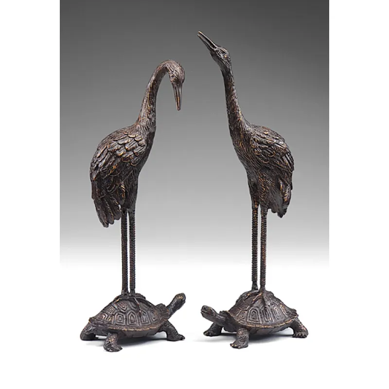 Turtles And Cranes (pair)