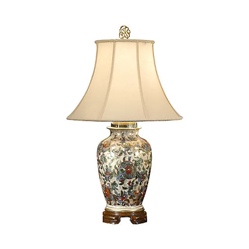 Flowers And Gold Lamp