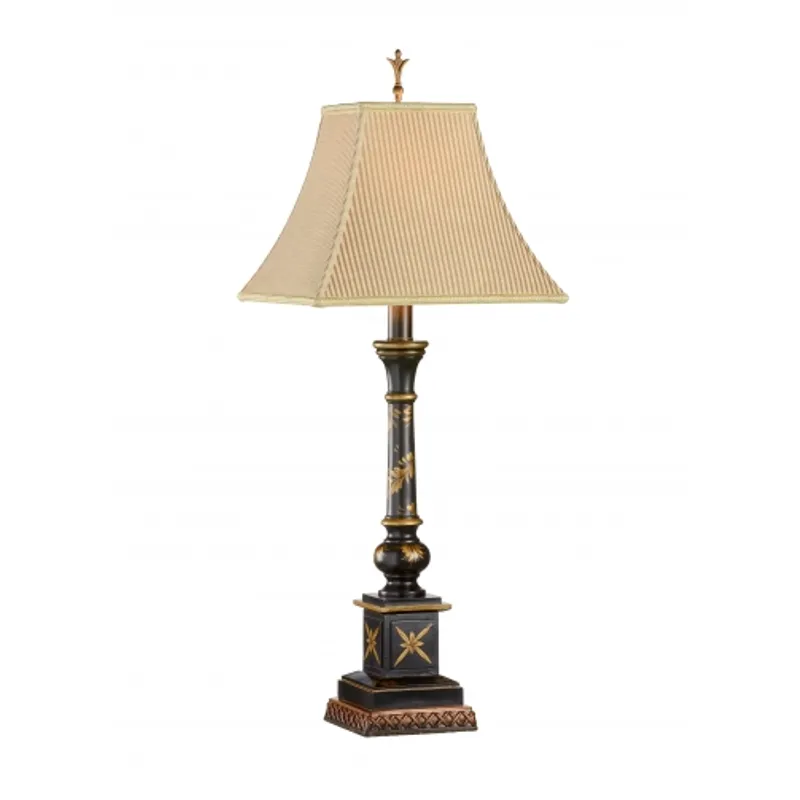 Painted Candlestick Lamp