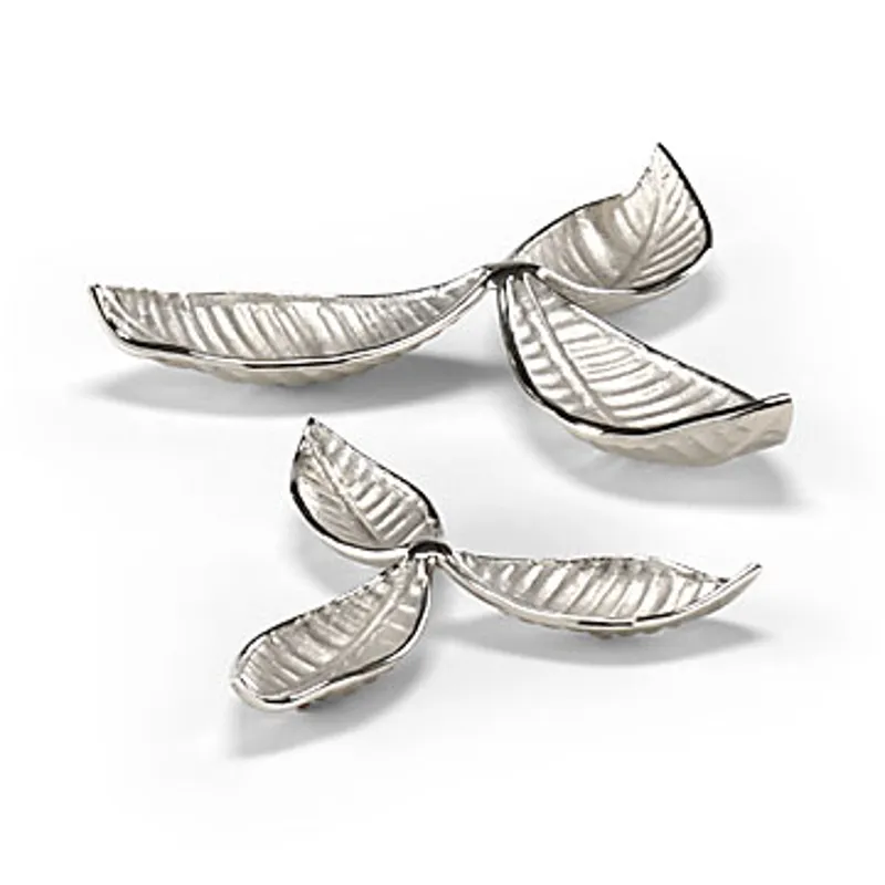 Tri Leaf Bowls S/2