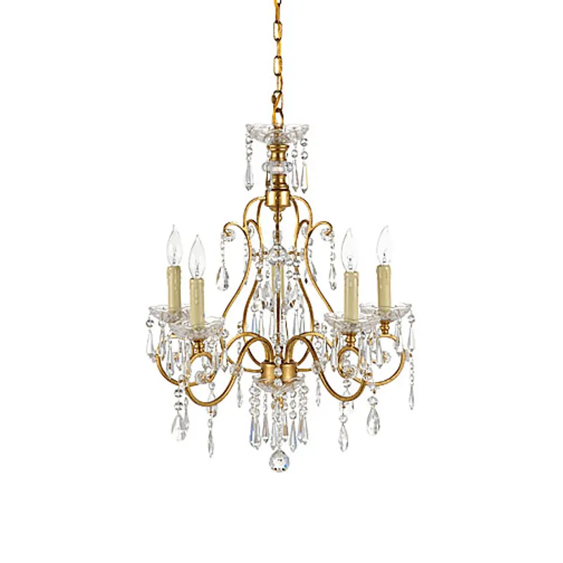 Gold And Crystals Chandelier