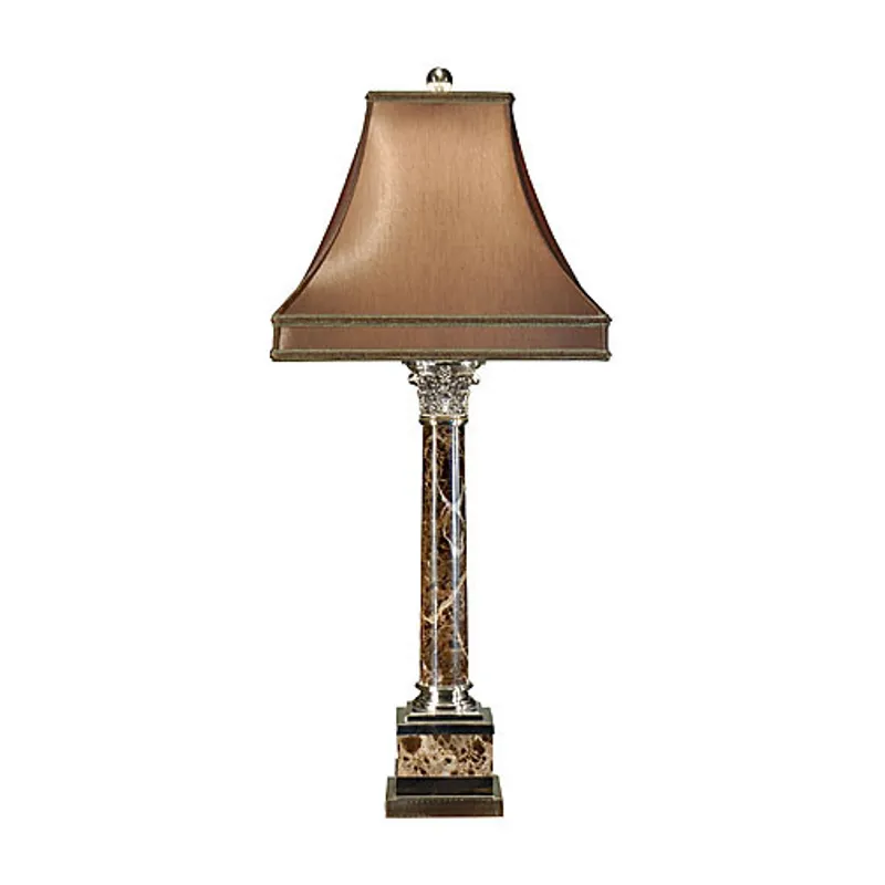 Silver Corinthian Lamp