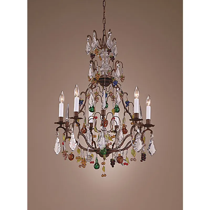 Crystal Fruits Chandelier