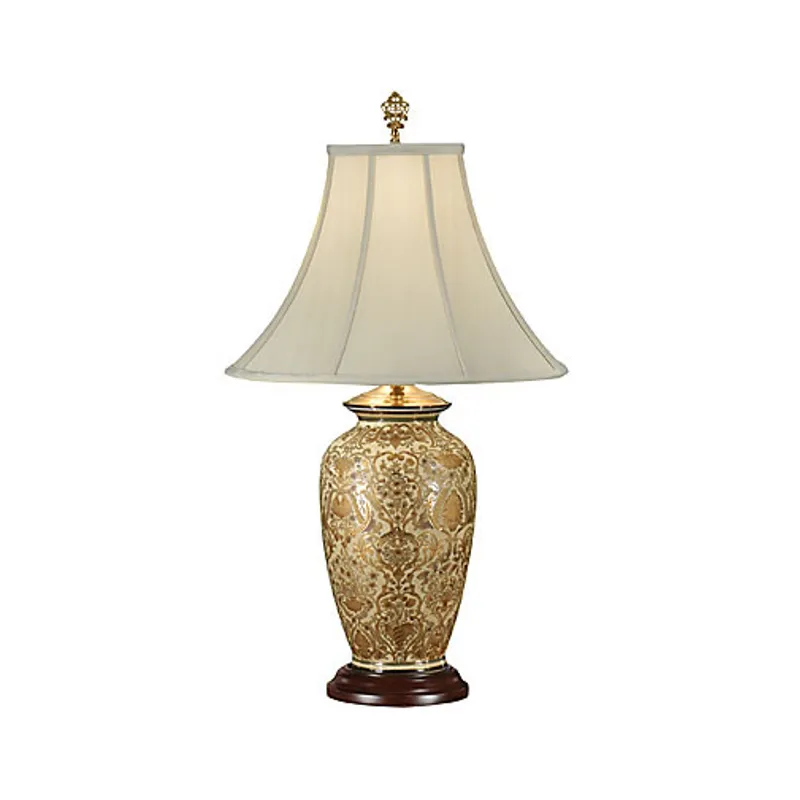 Gold Damask Lamp