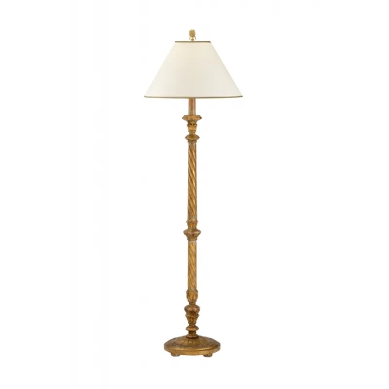 Gold Carved Floor Lamp