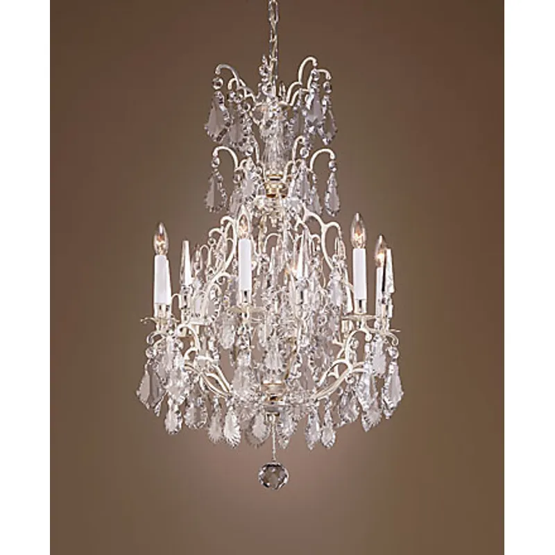 Silver And Crystal Chandelier