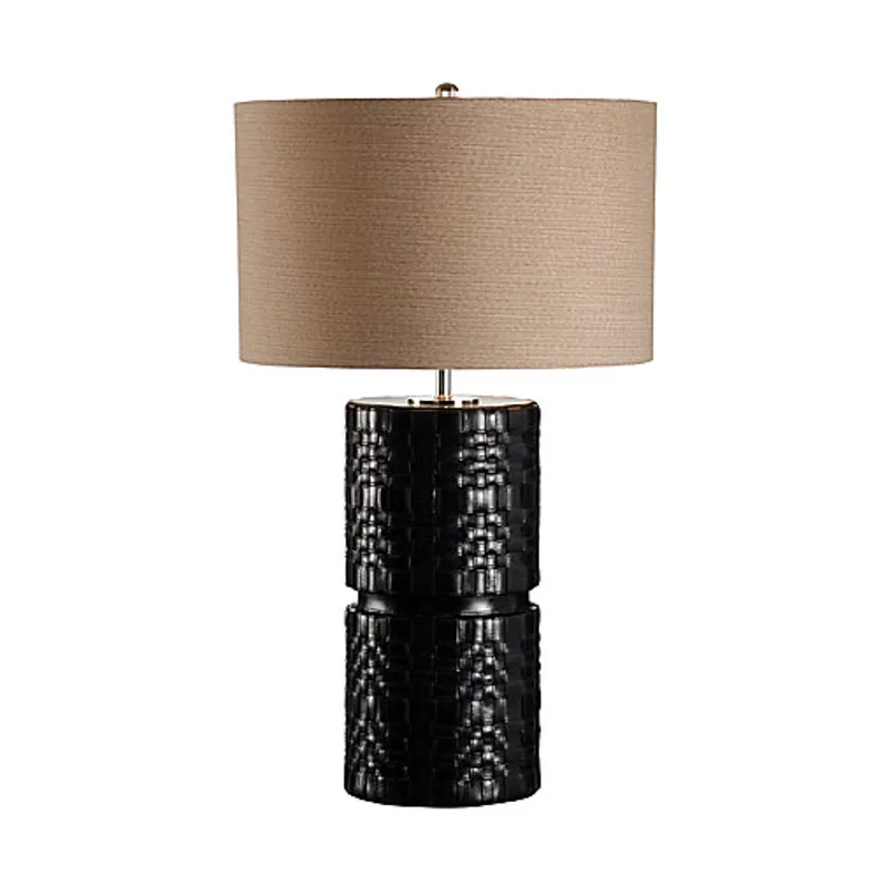 Woven Leather Lamp