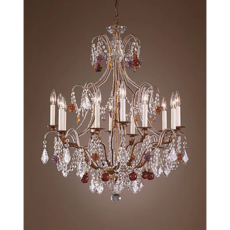 Beaded Crystals Chandelier