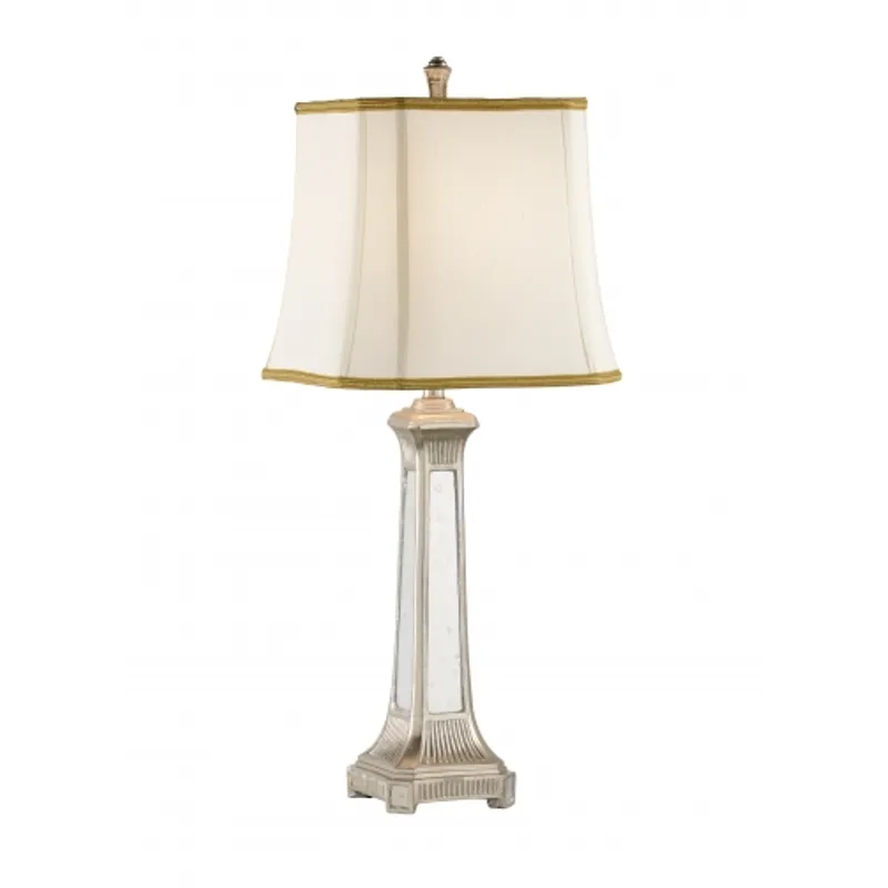 Mirrored Facets Lamp