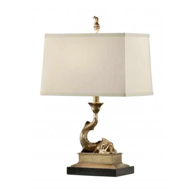 Mounted Dolphin Lamp-right