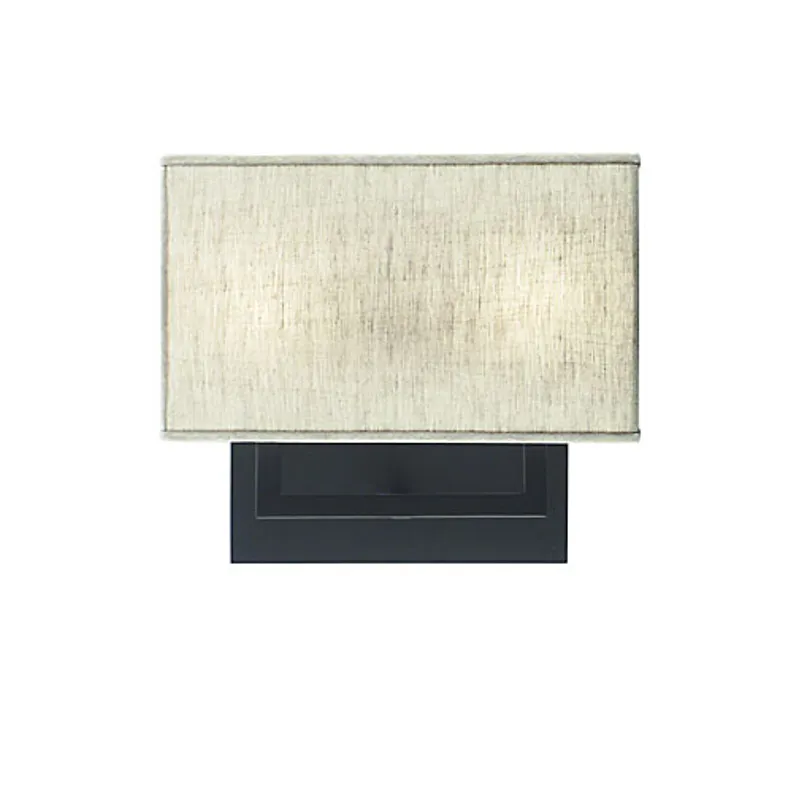 Double Wall Sconce Black