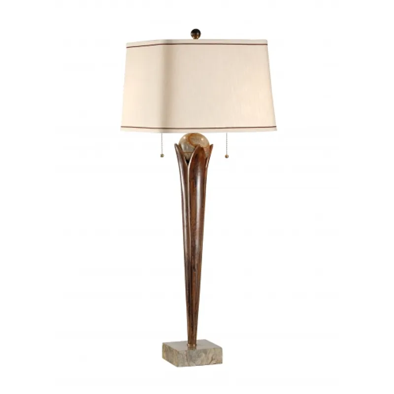 Long Bloom With Stone Lamp