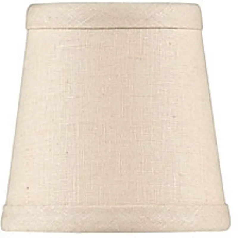 Tan Linen Chandelier Shade