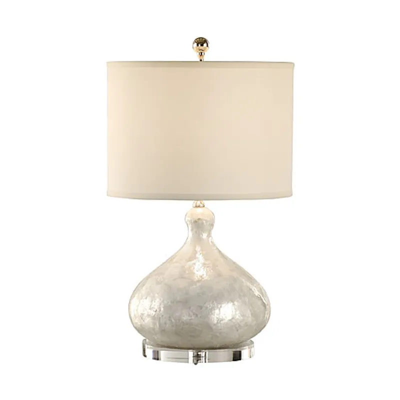 Capiz Shell Bottle Lamp