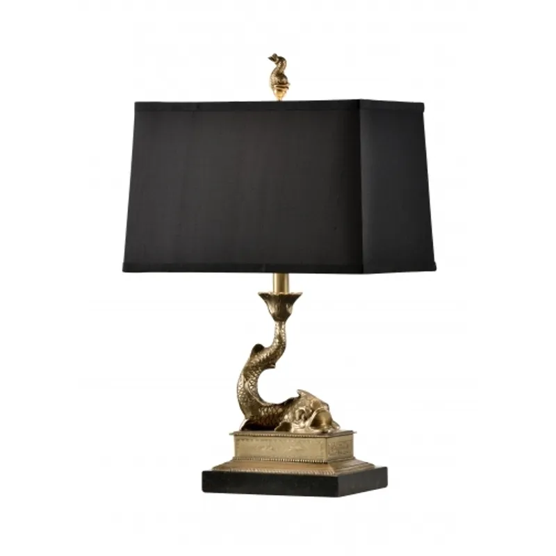 Mounted Dolphin Lamp-right