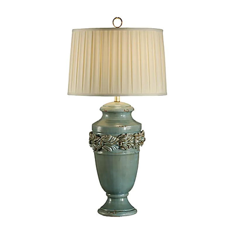 Turquoise Urn Lamp
