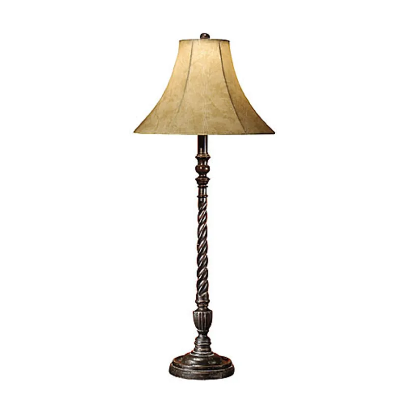 Tall Twist Buffet Lamp