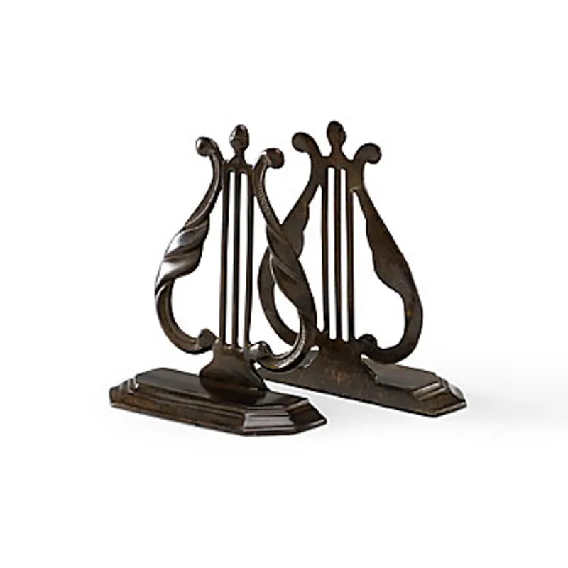 Lyre Bookends (pair)