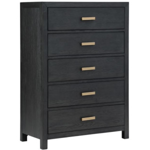 Fresno 36" 5-Drawer Chest - Charcoal