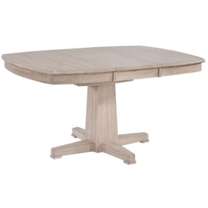 Brookhaven 57&rdquo; Pedestal Table w/ 15&rdquo; Butterfly Leaf - Natural