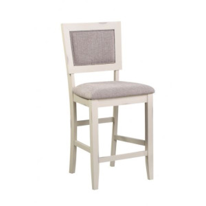 Woodbridge Cushion Back Barstool - White
