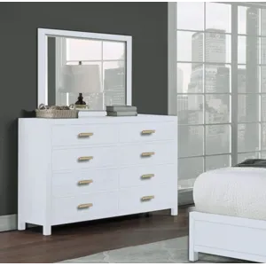 Fresno 60" 8-Drawer Dresser - White