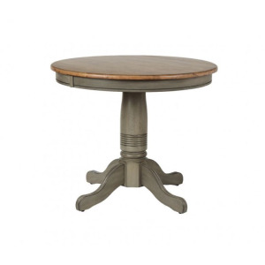 Barnwell 36" Solid Wood Round Pedestal Table