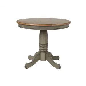 Barnwell 36" Solid Wood Round Pedestal Table
