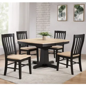 Brookhaven Rake Back Side Chair- Natural Ebony