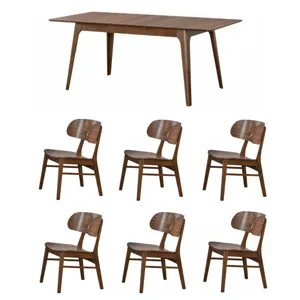 Uptown 7 PC Dinning Set - Medium Walnut