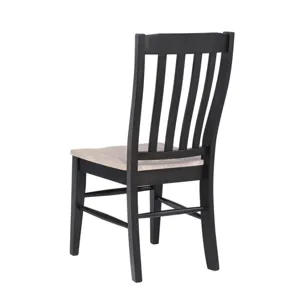 Brookhaven Rake Back Side Chair- Natural Ebony