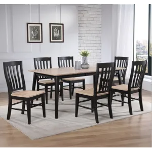 Brookhaven Rake Back Side Chair- Natural Ebony