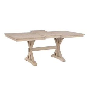 Brookhaven 78&rdquo; Trestle Table w/ 18&rdquo; Butterfly Leaf - Natural
