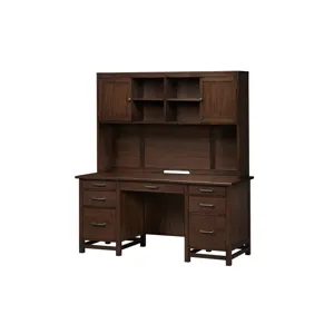 Kentwood 66" Flat Top Desk & 63" Hutch