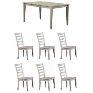 Caramel  7 PC Dining Set - Grey