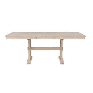Brookhaven 78&rdquo; Trestle Table w/ 18&rdquo; Butterfly Leaf - Natural