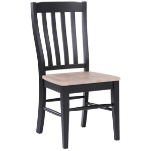 Brookhaven Rake Back Side Chair- Natural Ebony