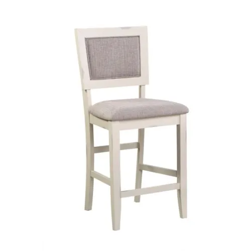 Woodbridge Cushion Back Barstool - White