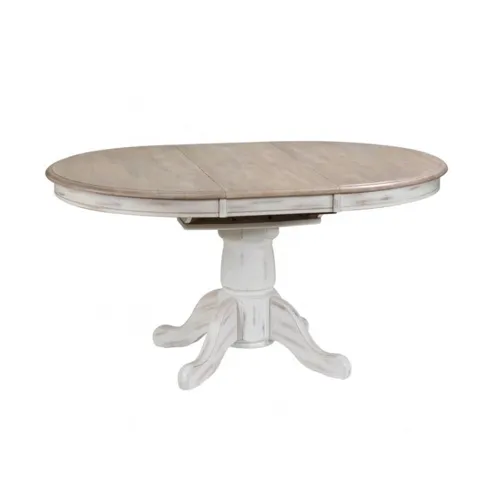 Prescott 57" Pedestal Table w/ 15" Butterfly Leaf
