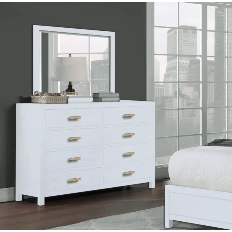 Fresno 60" 8-Drawer Dresser - White